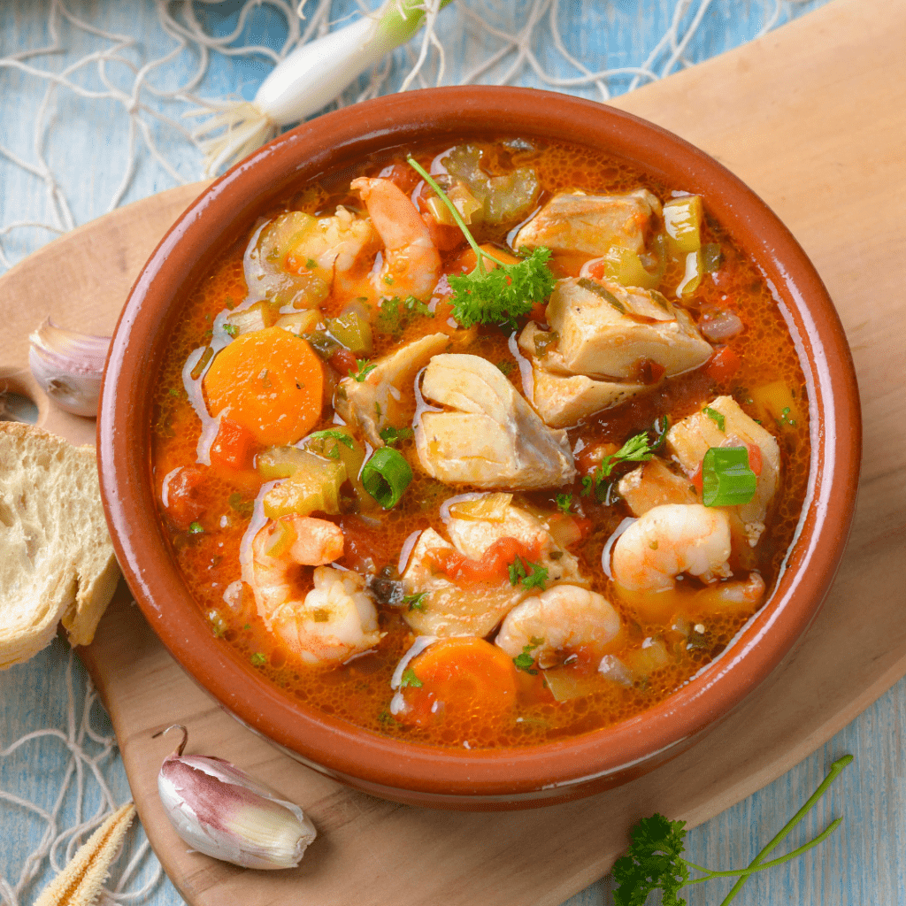 Sopa de peixe do litoral português